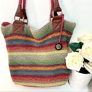 The Sak multicolored quilted handbag